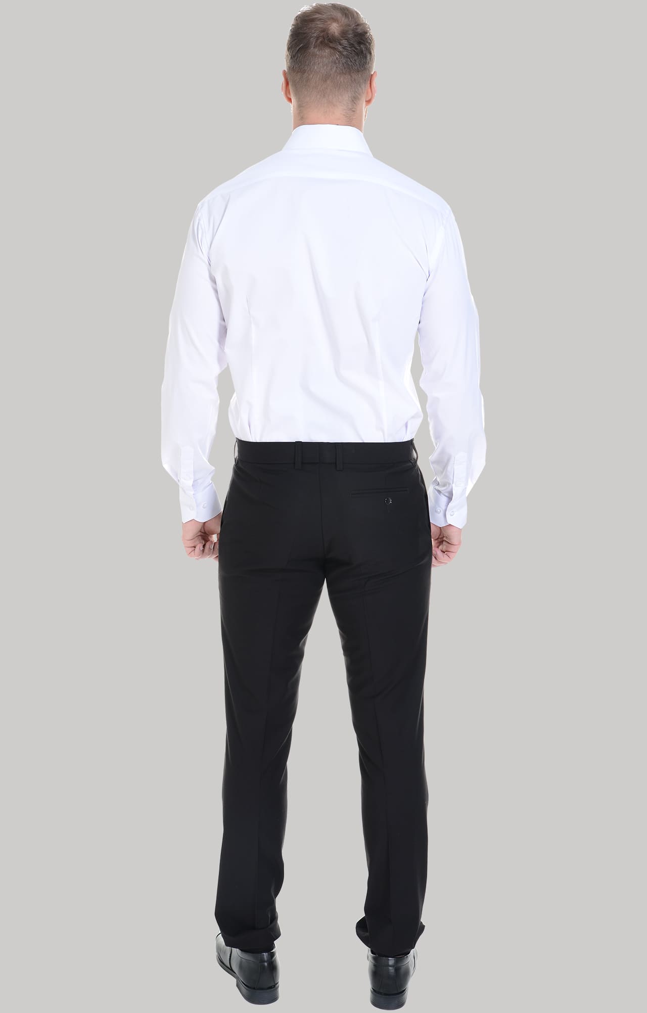 4958025 Рубашка мужская  white El-Risto  Корпоративная одежда  размер 44/176-182  - Вид №9