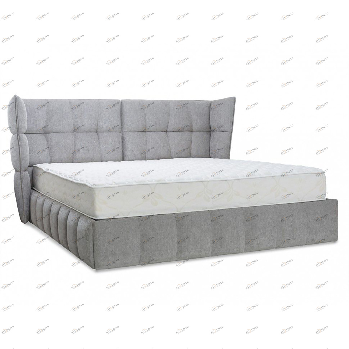 Кровать двуспальная 180х200 серая Venture Flow ICON DESIGNE VENTURE 177942 Серый 