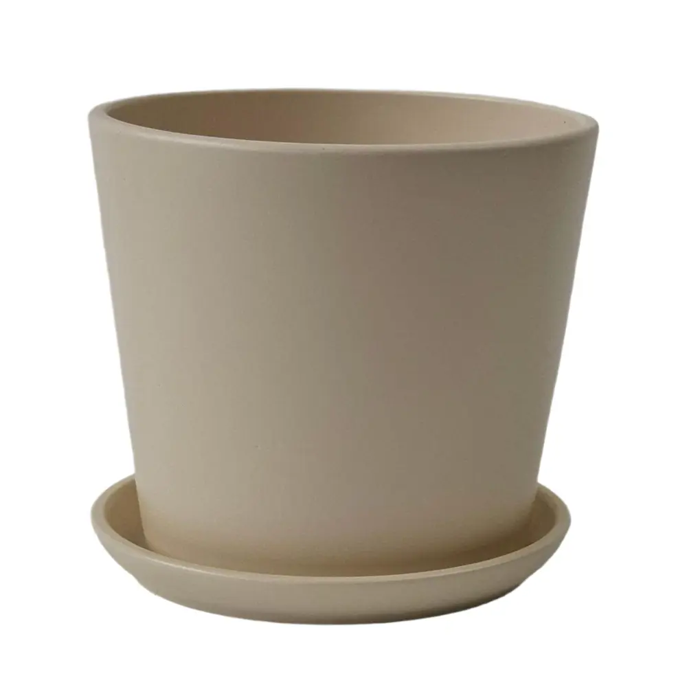 Горшок для цветов Колор Гейм Ø18 h16 см v2.5 л керамика бежевый Santreyd нет STLM-2209330