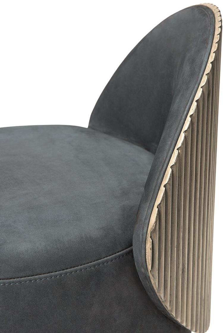 Shake Круглый пуф из нубука с обивкой Hege sun-id-1420961 - Вид №1