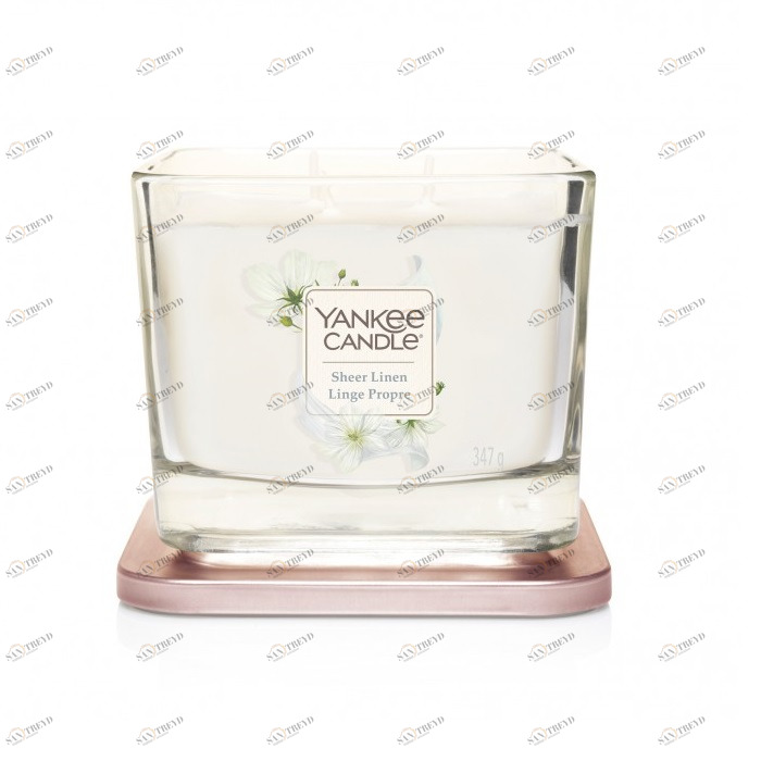 Свеча средняя Sheer Linen "Нежное белье" 347гр 28-38 часов YANKEE CANDLE  268069 Белый 