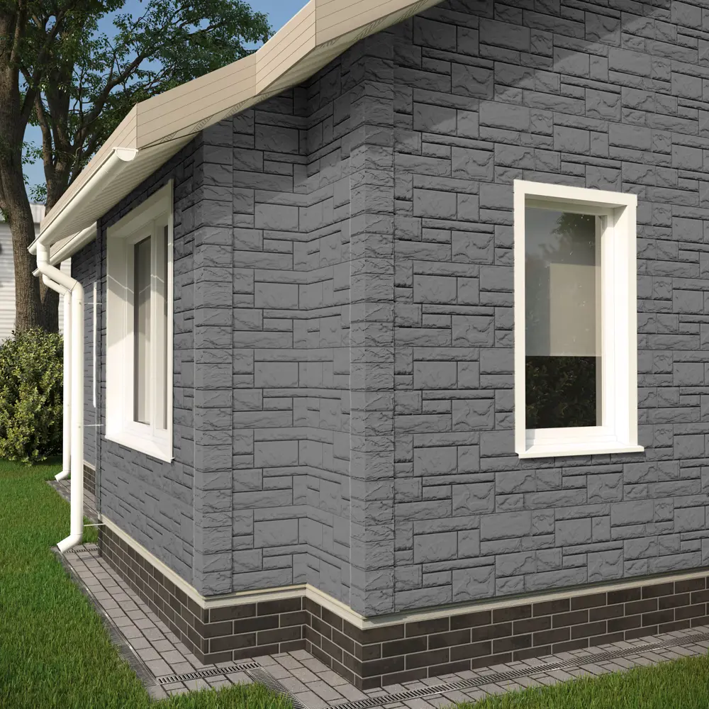 Угол наружный Dacha Камень крупный цвет серый 82402539 STLM-2068137 DÖCKE  - Вид №2