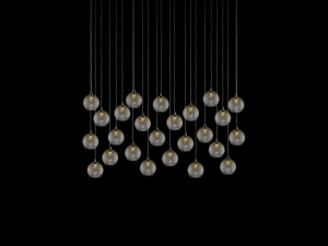 Стеклянный светодиодный подвесной светильник