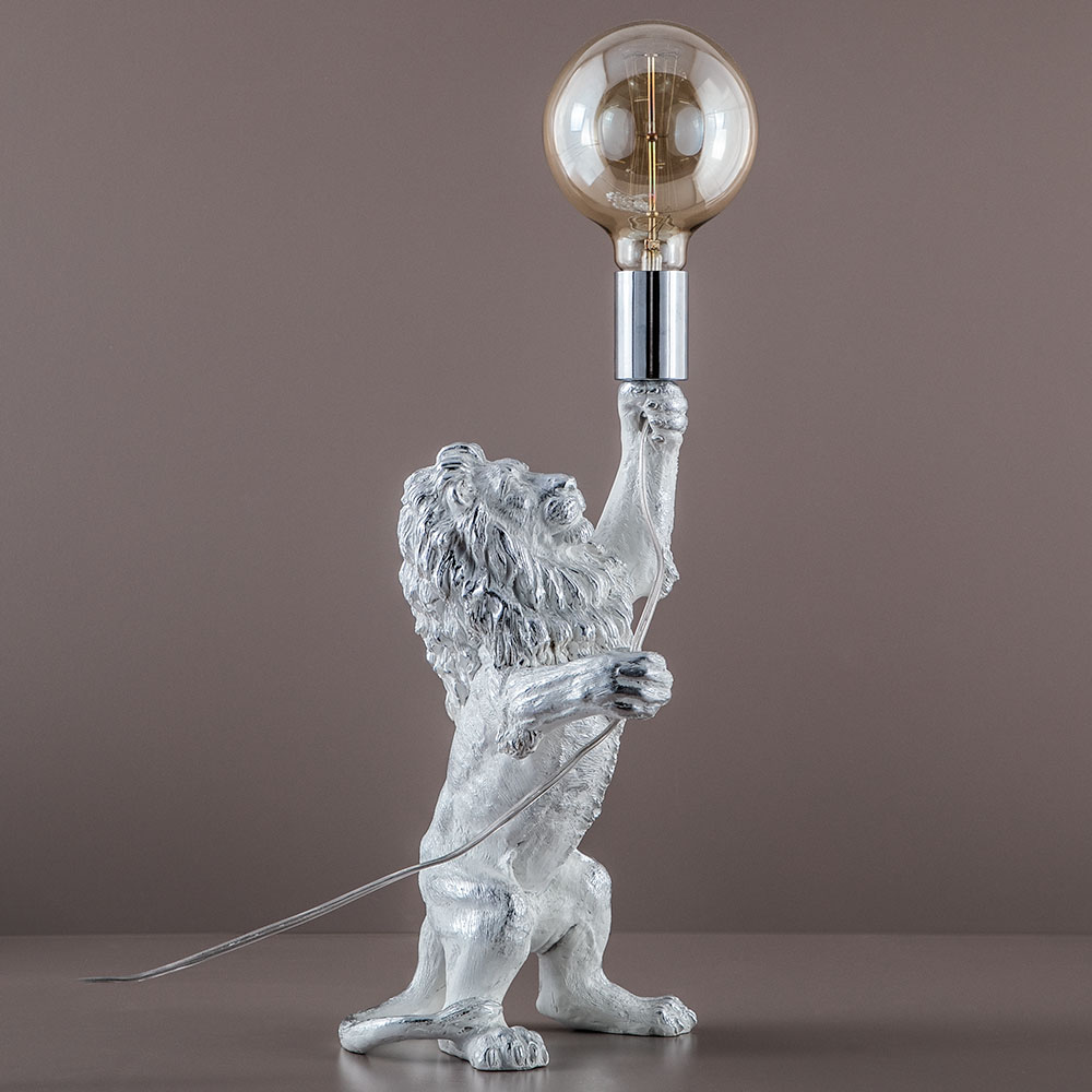 32144 Настольный светильник Лев Ричард Белый BOGACHO 4627196596542 - Вид №2