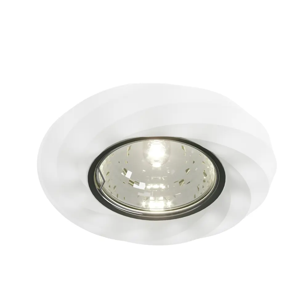 Светильник точечный встраиваемый Milano 51201 с LED-подсветкой под отверстие 60 мм, 2 м², цвет белый 82411460 STLM-2073136 ITALMAC  - Вид №1