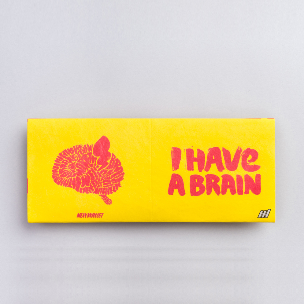 NW-053 Бумажник brain New wallet 