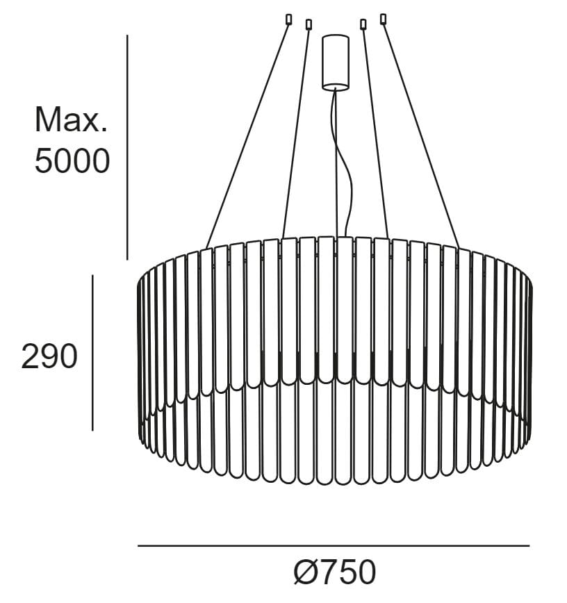 Подвесной светильник из поликарбоната LedsC4 Скарлетт ARCH-00105948 - Вид №14