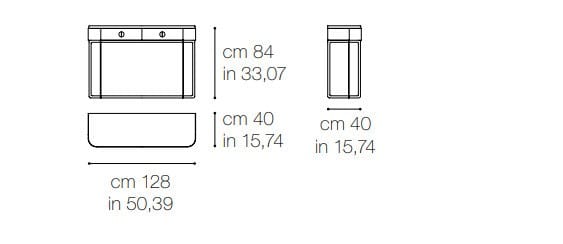 Прямоугольная консоль с ящиками Grilli ARCH-00089730 - Вид №2