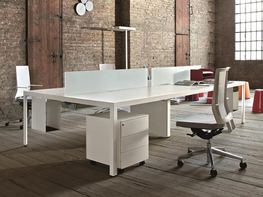 Sinetica Модульный прямоугольный рабочий стол Frame + sun-id-1410539 - Вид №5