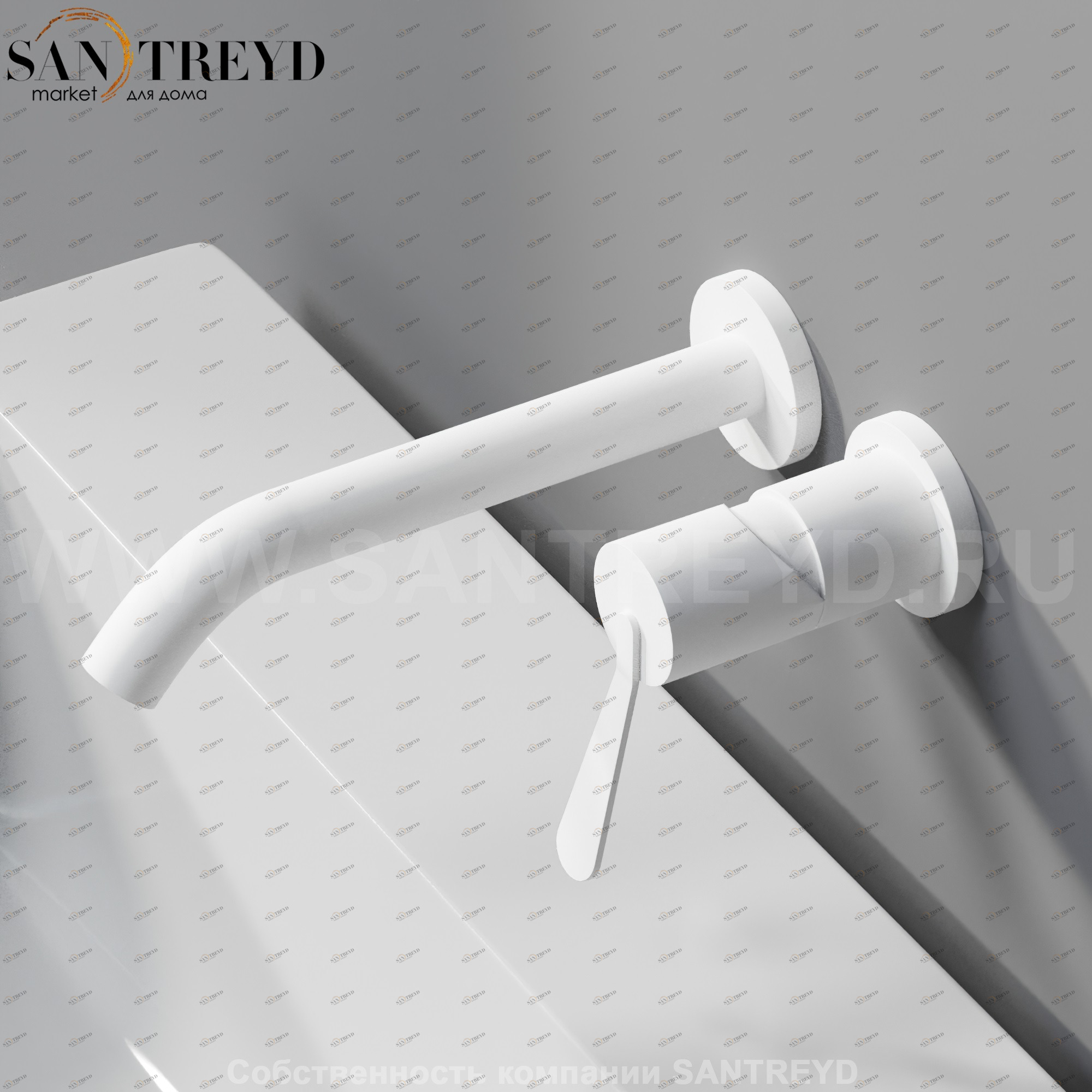 Встроенный смеситель AFEZ012Z FEZ 2 белый матовый Agape