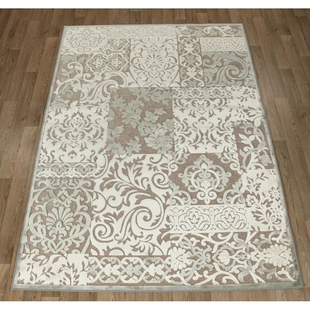 Ковер вискоза Genova 009/655590 100х140 см цвет серый RAGOLLE STLM-2142673 - Вид №1