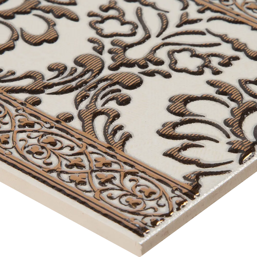 Бордюр настенный LB Ceramics Катар 13x25 см цвет белый 14225323 STLM-2029039 - Вид №1