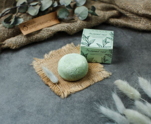 5895 Твердый шампунь "Зеленый чай" для нормальных и жирных волос Вкусляндия