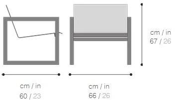 Sachi Кресло из алюминия с подлокотниками Spikes sun-id-1502732 - Вид №5