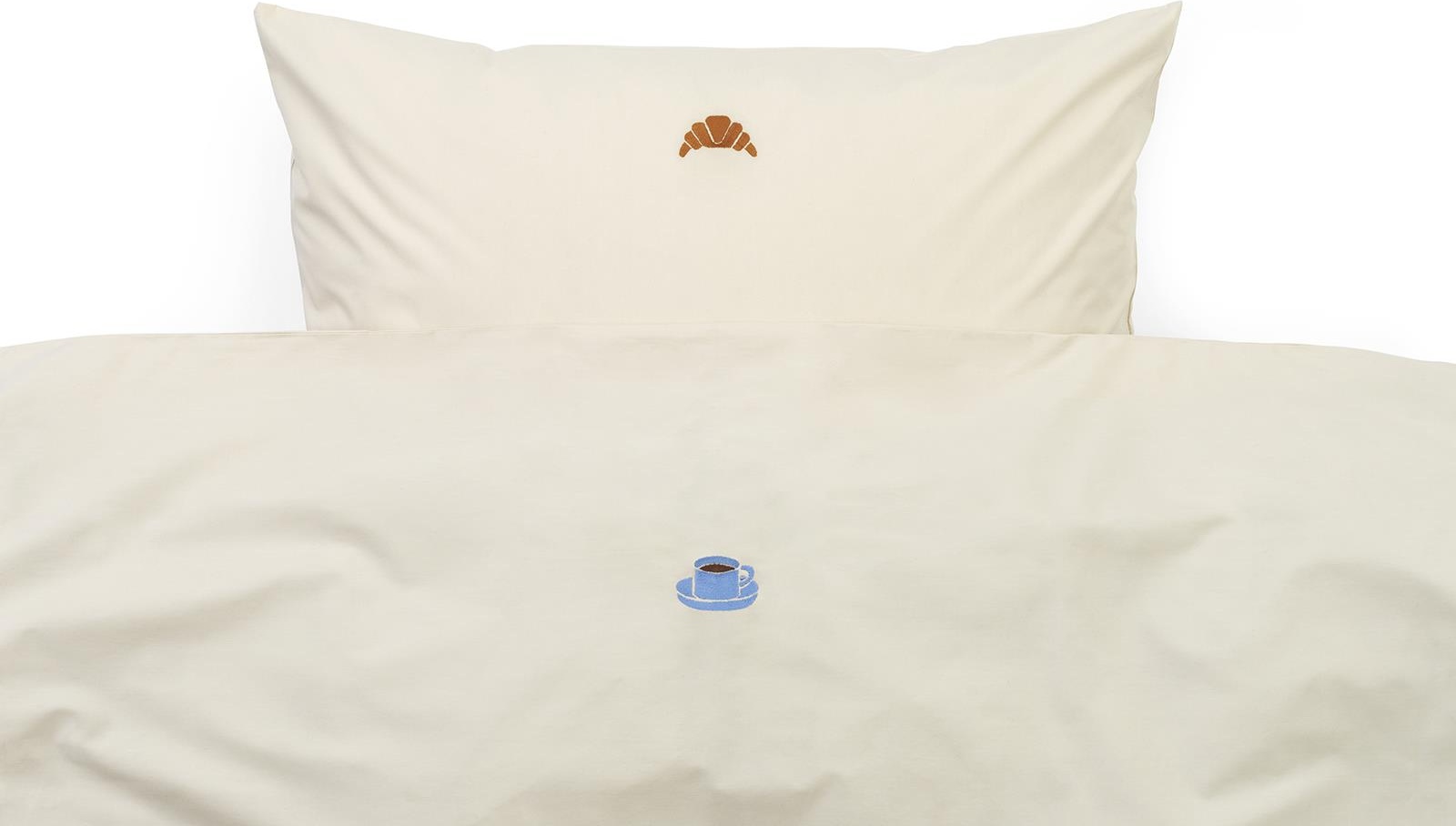 310507 Snooze Постельное белье 140x220 Lazy Morning Warm Grey Normann Copenhagen  - Вид №1