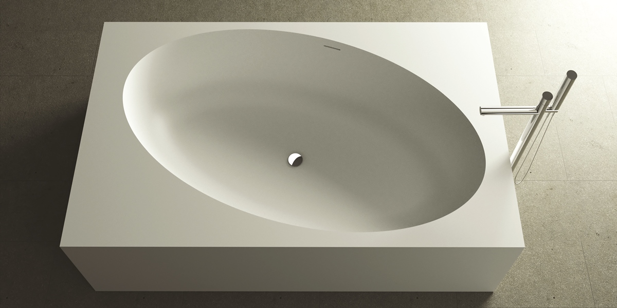 Design Ванна из Corian 1900x1200x500 Elit Comfort Х2 белая MOMA Design ELX23021900 - Вид №1