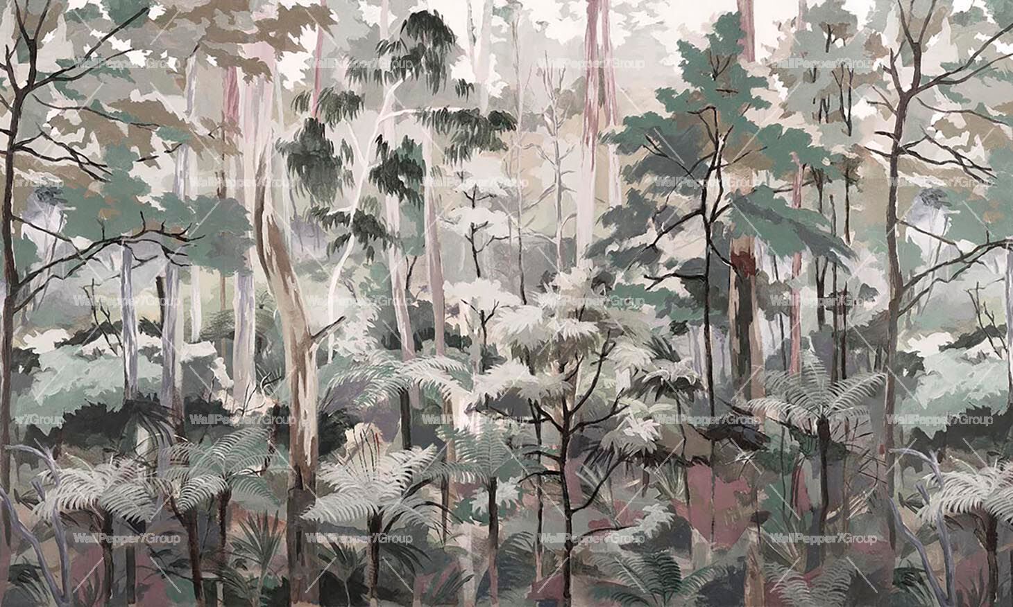 Тропические обои ПВХ бесплатно, экологически чистые, моющиеся WallPepper NATIVE FOREST ARCH-00001072 - Вид №2