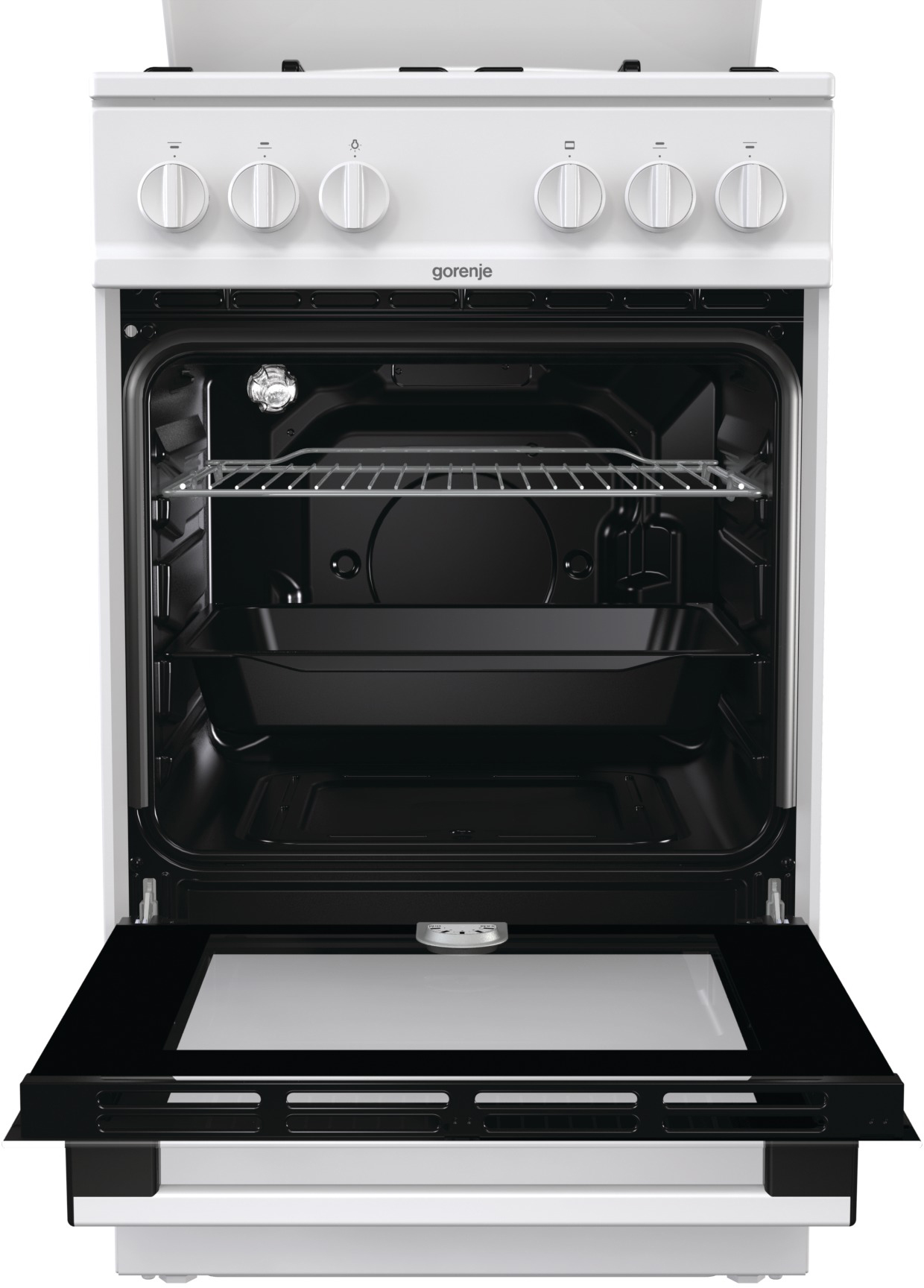 GN5112WH Газовая плита / 85х50х60, газовая, 71 л, электроподжиг, белый Gorenje Santreyd  - Вид №4