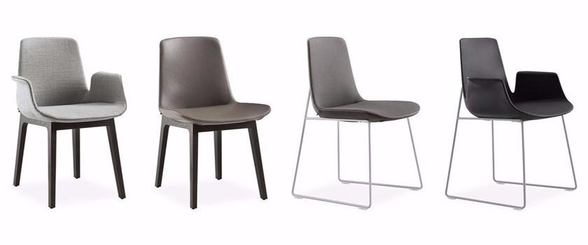 Poliform Стул из ткани с подлокотниками Ventura sun-id-1416716 - Вид №8