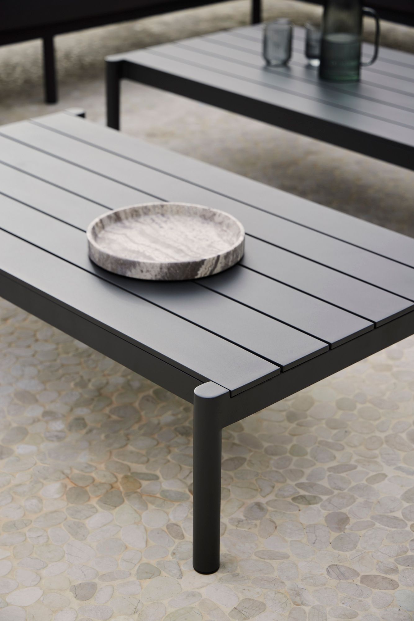 Прямоугольный алюминиевый журнальный столик с керамической столешницей POINT Origin ARCH-00066853 - Вид №5