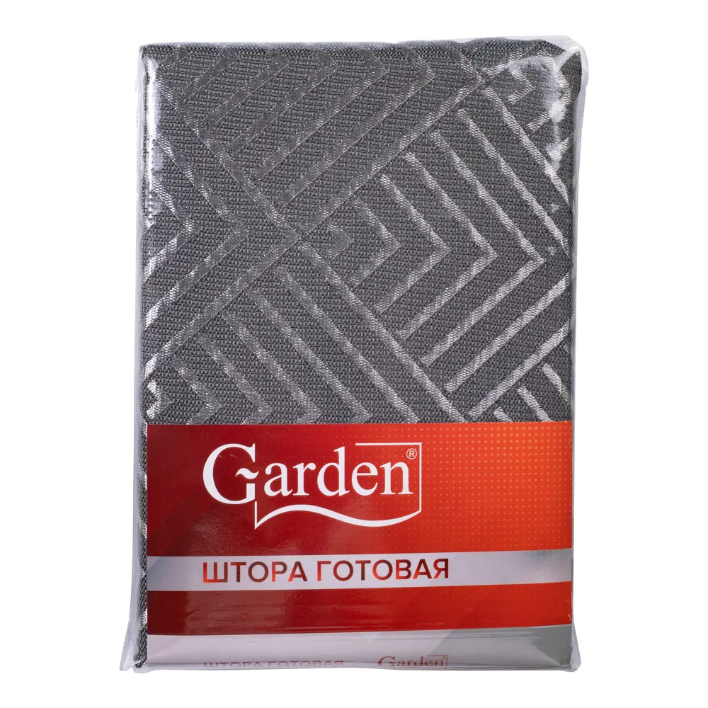 Штора на ленте 140x260 см геометрия цвет серый 89380117 STLM-2016584 GARDEN  - Вид №7