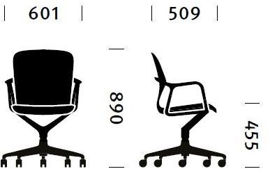 Herman Miller Стул офисный вращающийся с 5 спицами на колесиках Keyn sun-id-1433586 - Вид №12