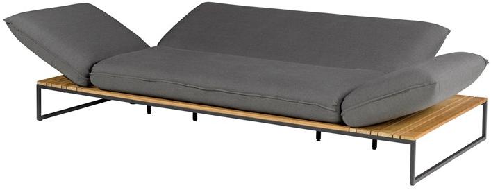 FISCHER MÖBEL 3-местный садовый диван с откидной спинкой из ткани Flora sun-id-1494537 - Вид №4