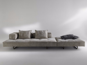 4-местный секционный диван из нубука