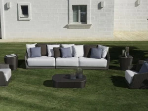 Braid Модульный садовый диван из синтетического волокна Mood