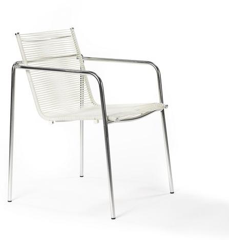 FISCHER MÖBEL Штабелируемый веревочный садовый стул с подлокотниками Taku sun-id-1482426 - Вид №9