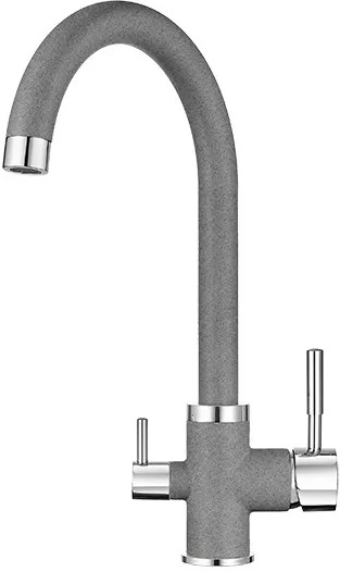 2168, ГРАФИТ (ЧЁРНО-СЕРЫЙ), СМЕСИТЕЛЬ КУХОННЫЙ