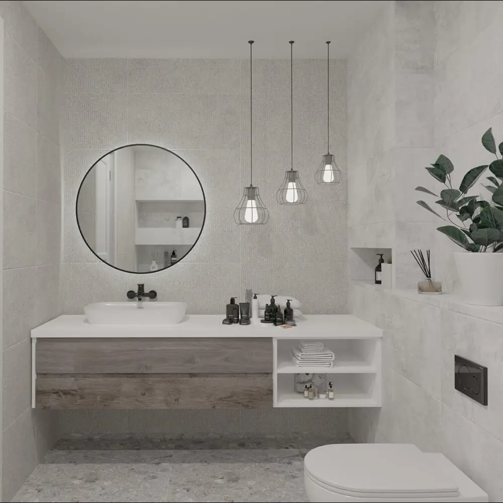 Axima Оштен — настенная плитка с бетонным эффектом 30×60 см 89433515 STLM-1565625