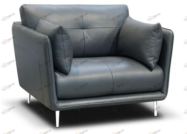 Rossini Sofas Мягкое кожаное кресло с подлокотниками Trevi sun-id-1441014