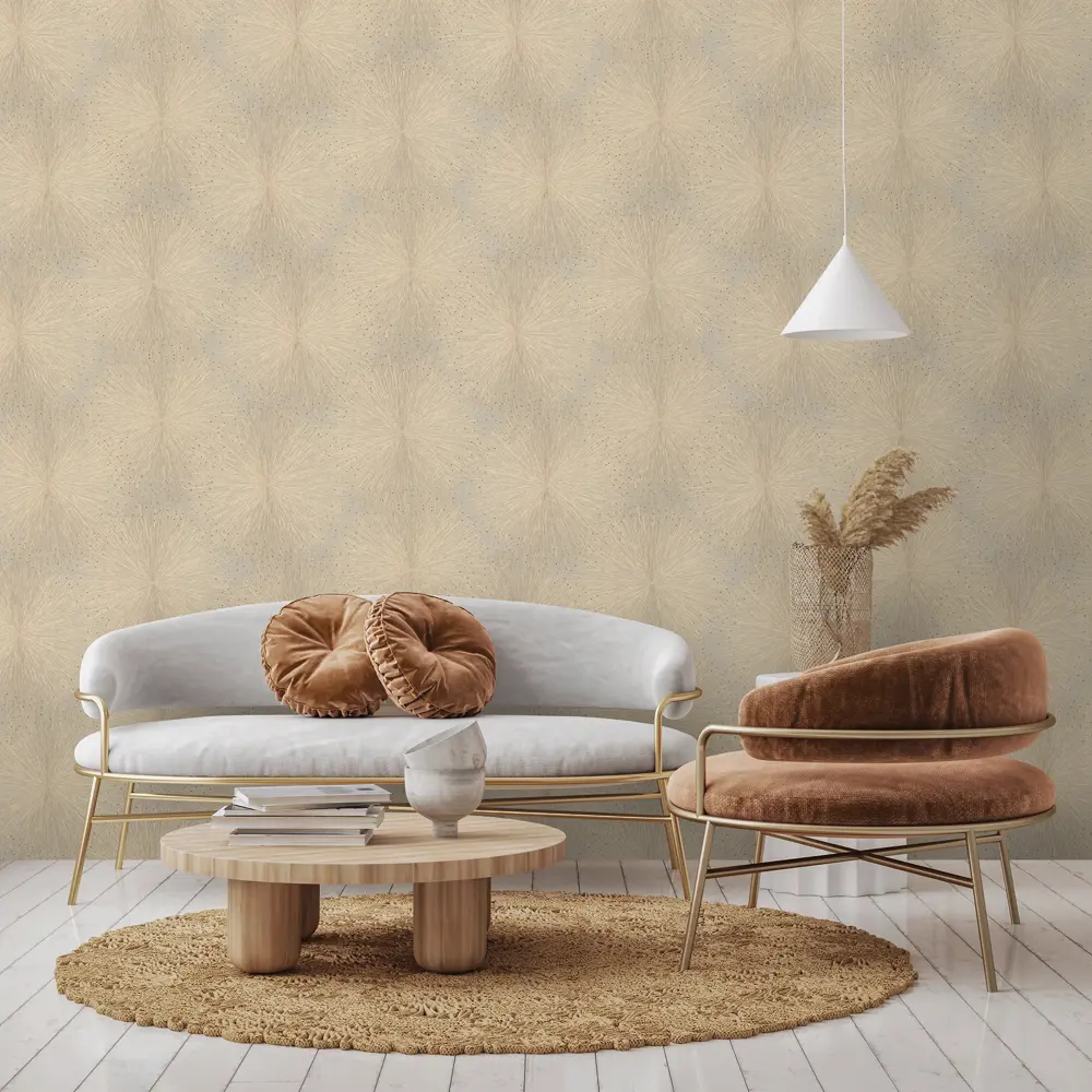 EURO DECOR Bengal - флизелиновые обои с тиснением в бежевых тонах 89347322 STLM-0827291 - Вид №2