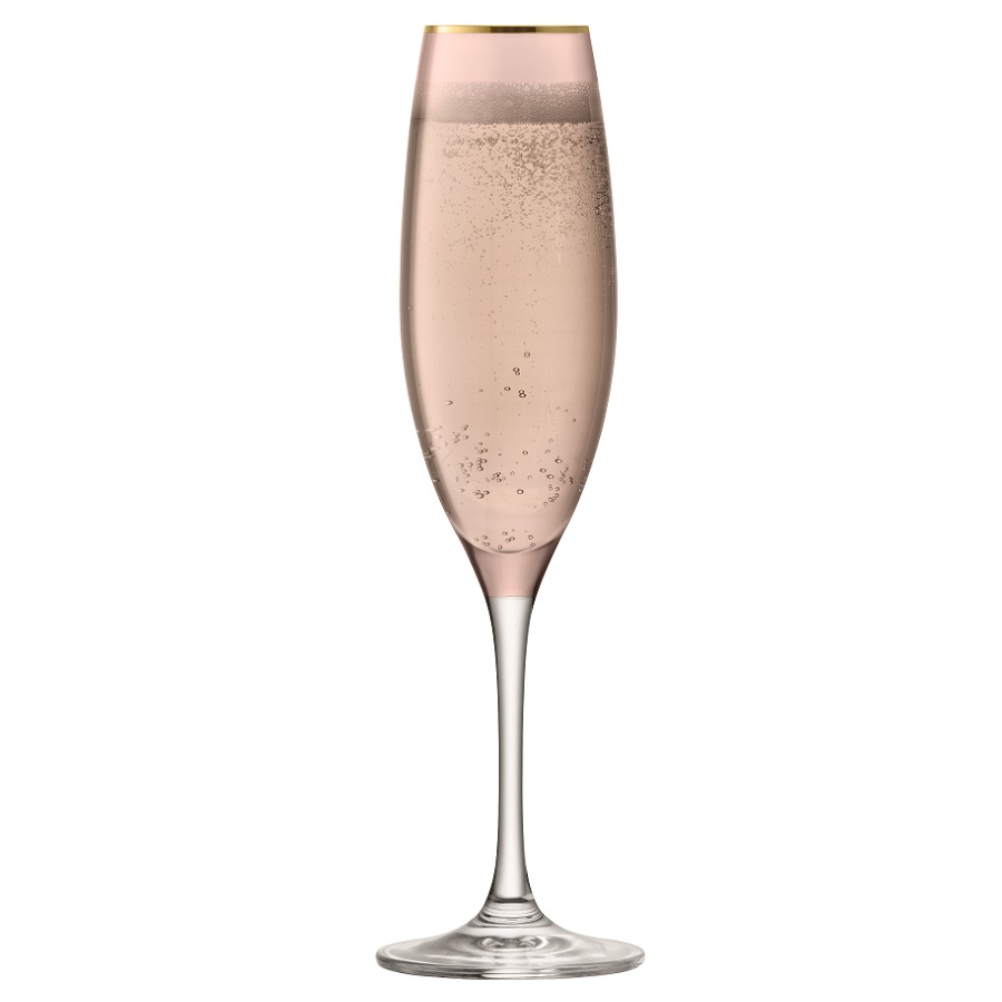 G978-08-208 Набор из 2 бокалов флейт для шампанского sorbet 225 мл коричневый LSA International  - Вид №3