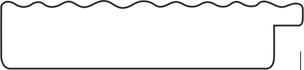 BY 3900 Зеркало в багетной раме - красная волна 89 mm EVOFORM Definite - Вид №4