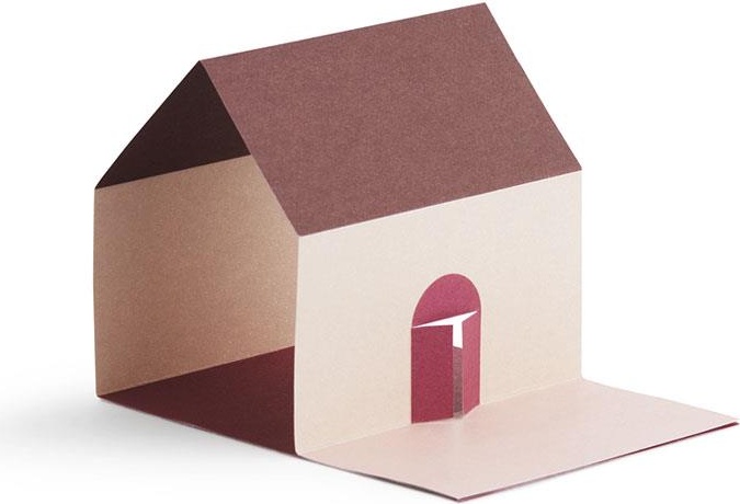 001174 Sticky Notes House Pink Normann Copenhagen 