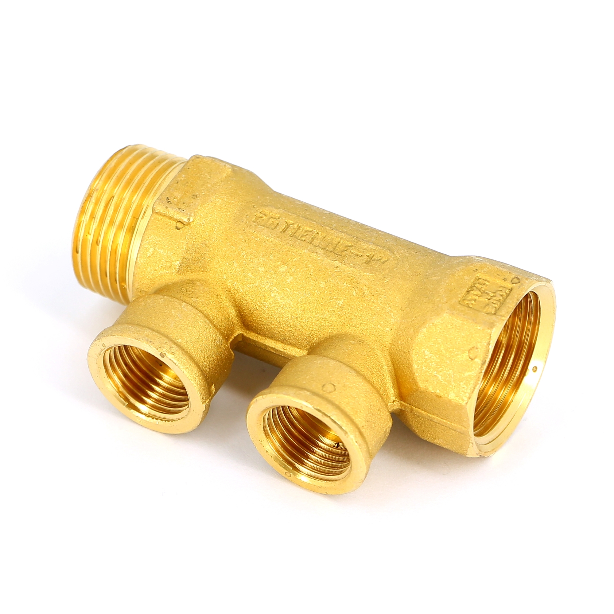 Коллектор НВ 1" TIEMME 3 выхода 3/4"ЕК 50мм 1910008 - Вид №2