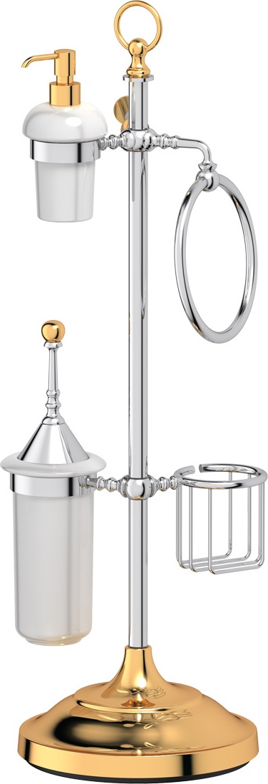 STI 135 Стойка с 5-ю аксессуарами для туалета с биде 80 cm 3SC STILMAR CHROME/GOLD Treesseci 3SC