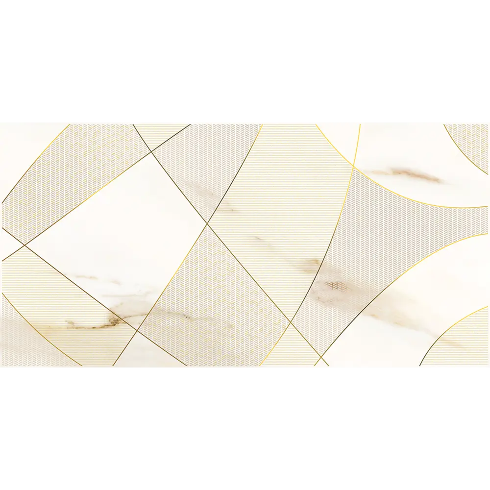 Декор настенный Azori Calacatta Royal Geometria 31.5x63 см матовый мрамор цвет белый геометрия 82825641 STLM-2194803
