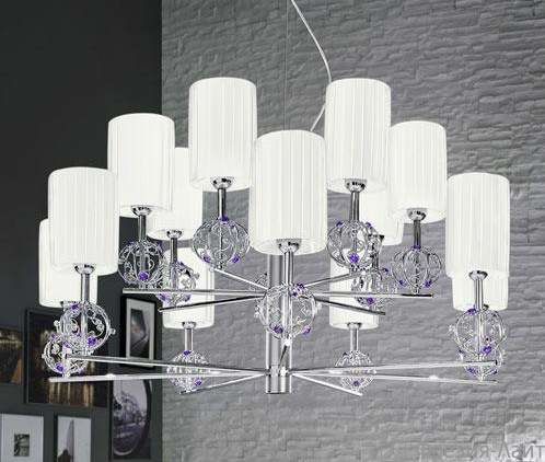 Kolarz FLO 1095/7+7.01.T-WH CR-BL LARA люстра подвесная 105400