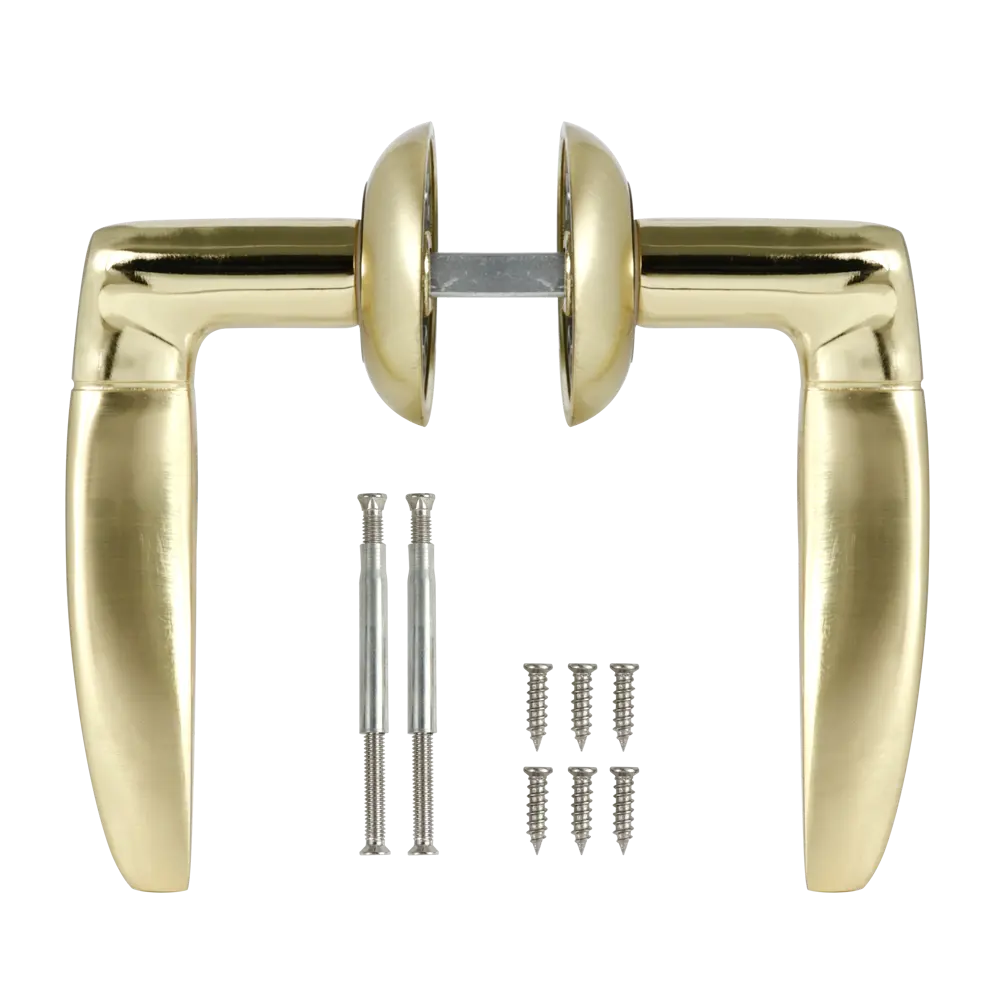 Дверные ручки EDSON EDS-34H-R1 золотые для межкомнатных дверей 85170618 STLM-0059417 - Вид №1