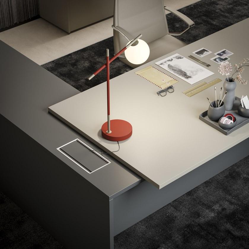 PROF Прямоугольный стол из fenix-ntm® с системой организации кабелей Entry sun-id-1424410 - Вид №6