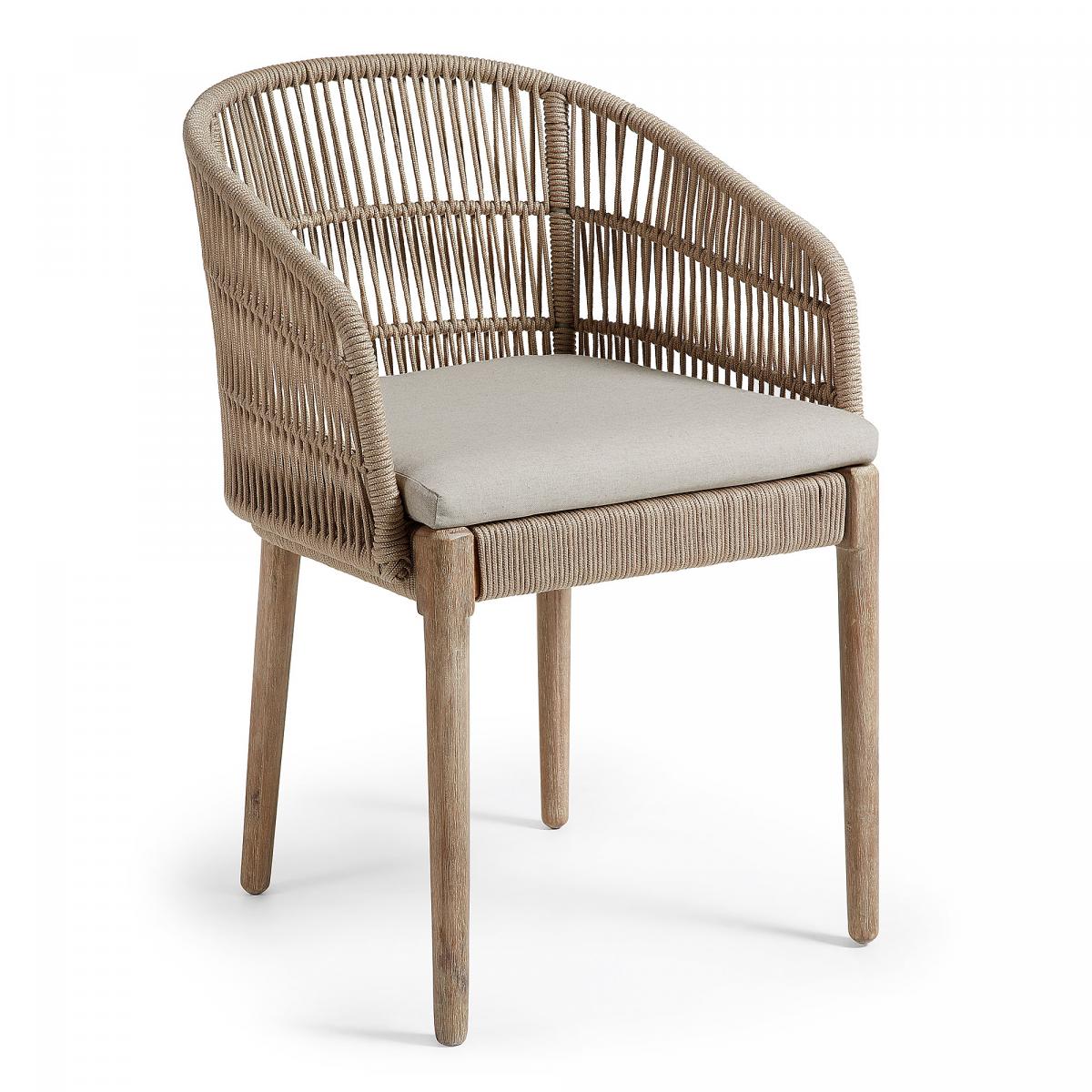 047468 Подушка для стула Sandrine бежевая La Forma Sania  - Вид №1