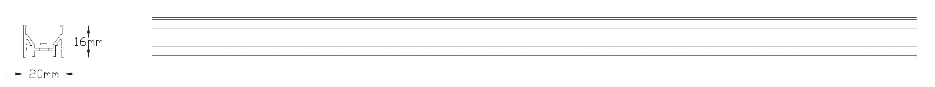 Алюминиевый линейный профиль освещения для светодиодных модулей 247LAB Twentyfour7 ARCH-00048051 - Вид №5