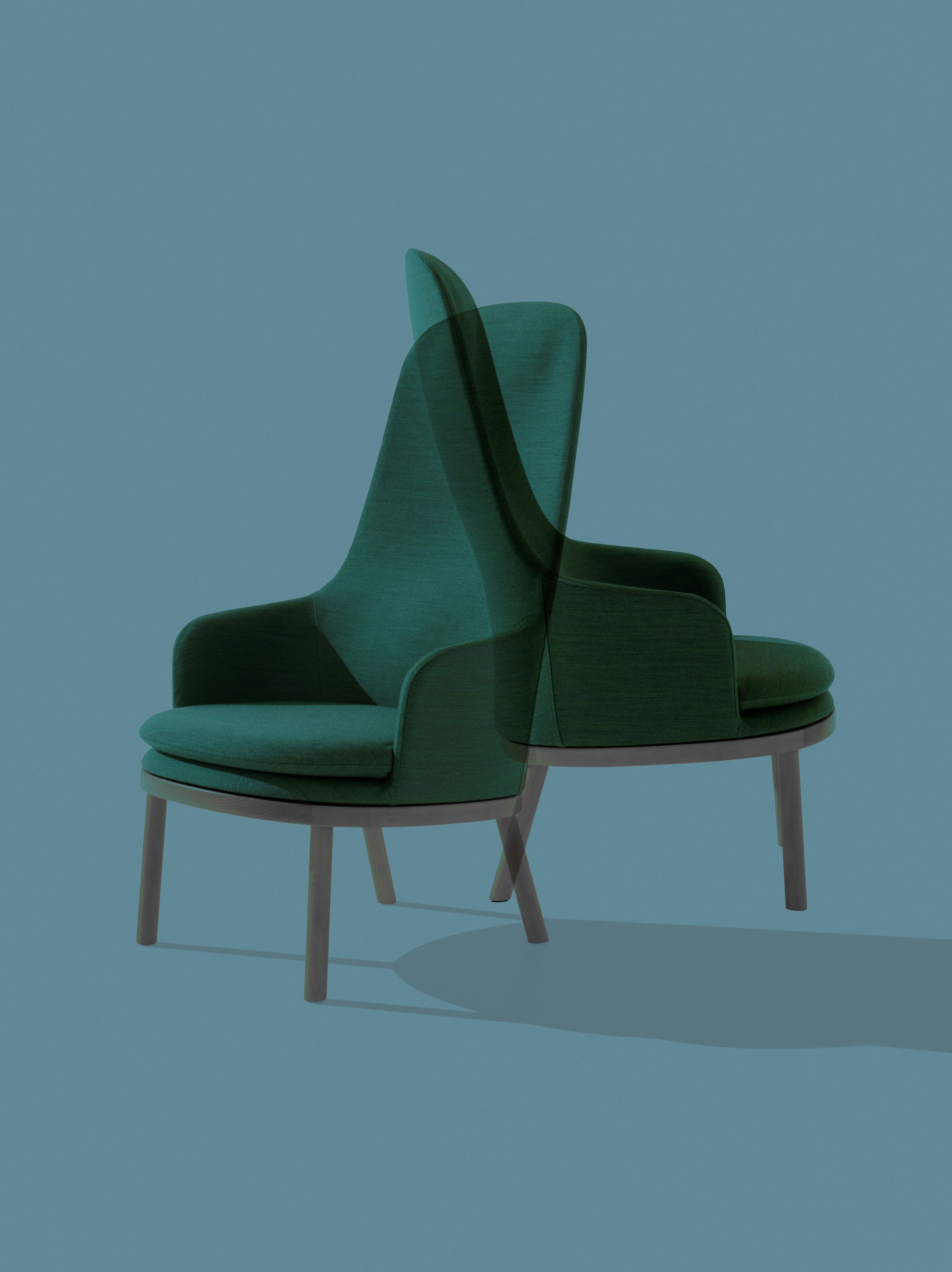 Тканевое кресло с высокой спинкой Et al Agami ARCH-00049873 - Вид №1