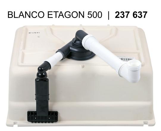 525149 Кухонная мойка Blanco Etagon 500-U Ceramic PuraPlus белый  Blanco Etagon Белый - Вид №8