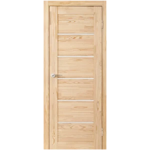 Комплект двери Легда-22 остекленная 90x200 см массив цвет бежевый с добором 120 мм