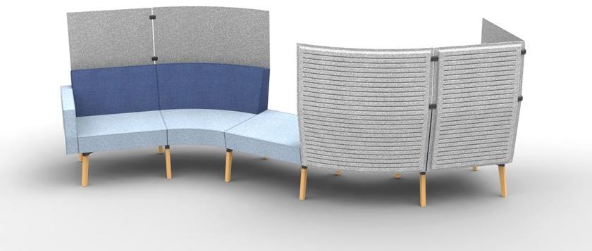 Dauphin Мягкий стул из ткани Reefs Rf 0601 - Вид №3