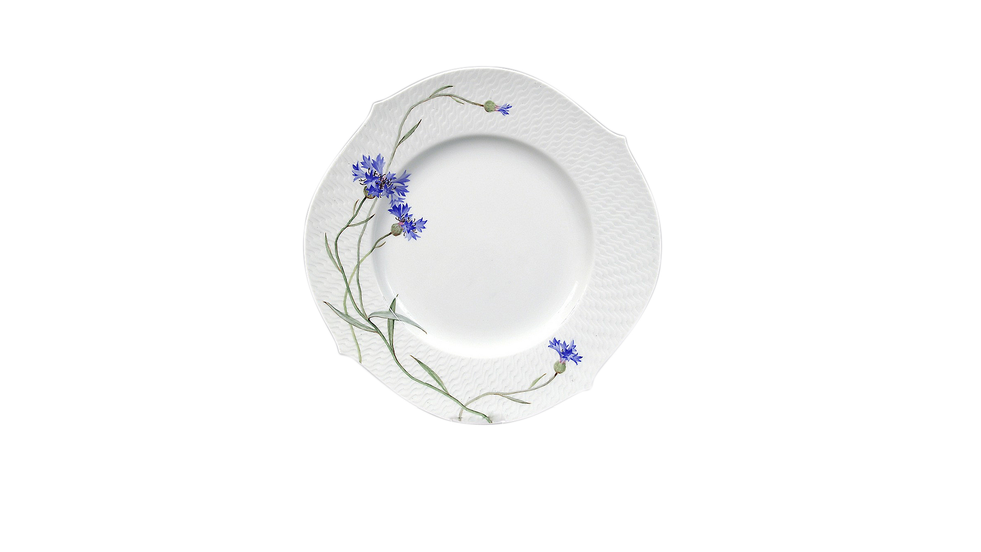 10618720 Meissen Сервиз столовый 6/21 "Игра волн, рельеф, голубые васильки" Фарфор  - Вид №2